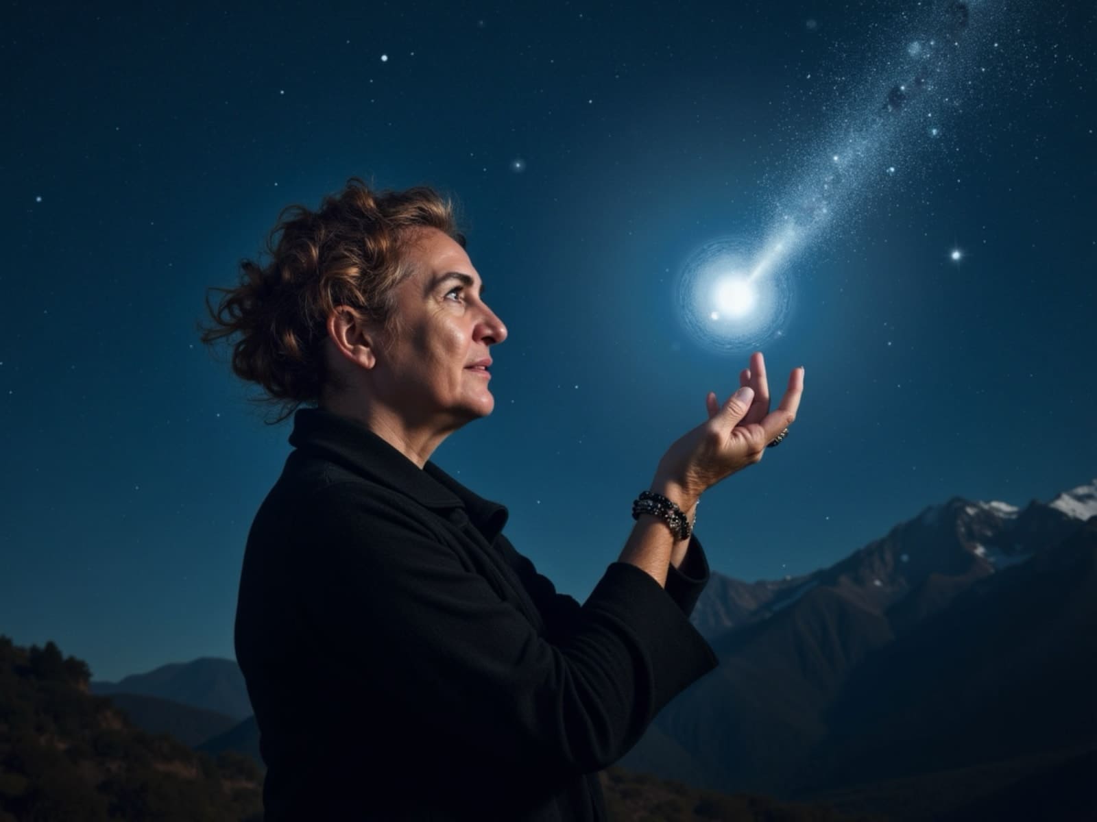 Manos sosteniendo una luz cálida y protectora